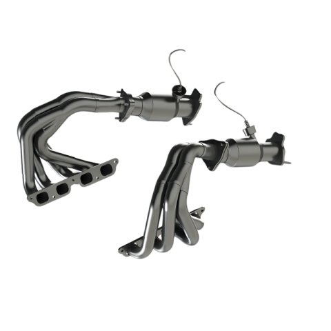 Kooks 22+ Chevrolet C8 Corvette Z06 LT6 1-7/8in. x 2in. SS Tri-Y Headers w/ GREEN Cats thumbnail 3