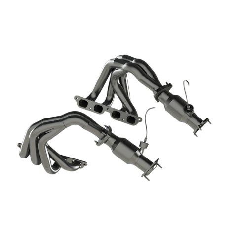 Kooks 22+ Chevrolet C8 Corvette Z06 LT6 1-7/8in. x 2in. SS Tri-Y Headers w/ GREEN Cats thumbnail 5