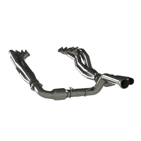 Kooks Headers 2022+ Ford F-150 Raptor R 5.2L 4V. 2in Header and H.O. Green Catted Conn. thumbnail 2