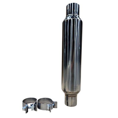 Kooks 2.5in Round Clamp In Muffler 14in Long Polished Stainless Steel thumbnail 3