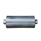 Kooks 3in Oval Clamp In Center/Center Muffler 18in Long Body Polished Stainless Steel thumbnail 1