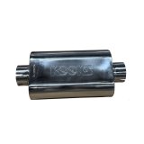 Kooks 3in Oval Clamp In Center/Center Muffler 12in Long Body Polished Stainless Steel thumbnail 6