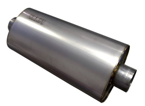 Kooks 3in Oval Center/Center Muffler 18in Long Body Polished Stainless Steel thumbnail 1
