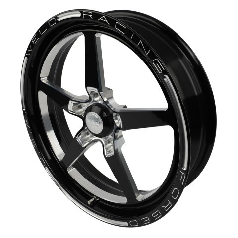 Weld Alumastar 1-Piece 17x4.5 / 5x4.5 BP / 2.25in. BS Black Wheel - Non-Beadlock thumbnail 1