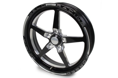 Weld Alumastar 1-Piece 17x4.5 / 5x4.5 BP / 2.25in. BS Black Wheel - Non-Beadlock thumbnail 4