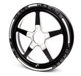 Weld Alumastar 1-Piece 15x3.5 / 5x4.5 BP / 2.25in. BS Black Wheel - Non-Beadlock thumbnail 4