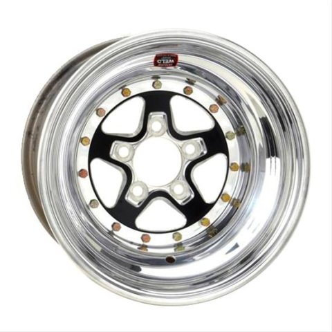 Weld Alumastar 2.0 15x8 / 5x4.75 BP / 3in. BS Black Wheel - Non-Beadlock thumbnail 1