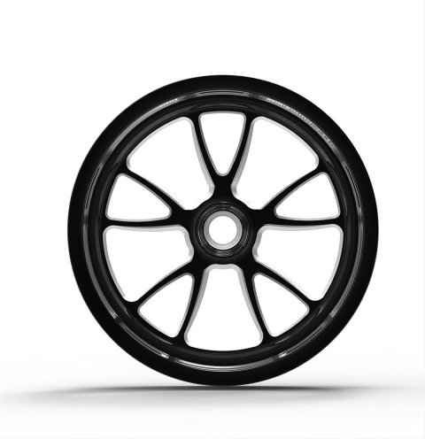 Weld Full Throttle 1-Piece 17x2.25 / Anglia Spindle MT / 1.13in. BS Black Wheel - Non-Beadlock