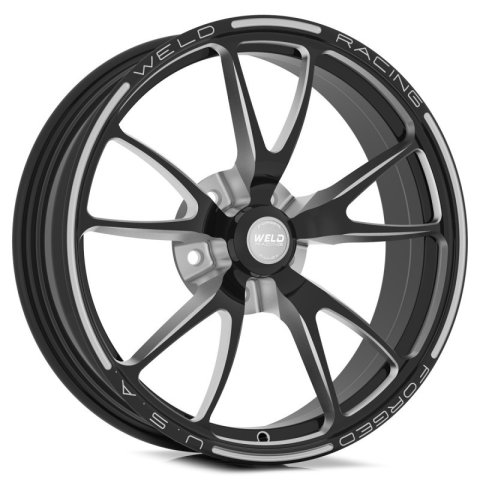 Weld Full Throttle 1-Piece 17x4.5 / 5x4.75 BP / 2.25in. BS Black Wheel - Non-Beadlock thumbnail 3