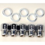 Weld Closed End Lug Nuts w/Centered Washers 12mm x 1.5 - 5pk. thumbnail 3