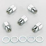 Weld Open End Lug Nuts w/Centered Washers 7/16in. RH - 5pk. thumbnail 1