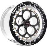 Weld Magnum III 15x10 / 5x120mm BP / 7.5in. BS Black Wheel - Black Single Beadlock MT thumbnail 3