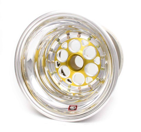 Weld Magnum Sprint 15x15 / 42-Spline / 6in. BS Gold Wheel - Inner Beadlock / No Cover thumbnail 4