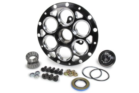 Weld Magnum Hub - Straight Shaft 13in./15in. - Black w/3-Lug Rotor Mount