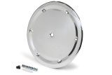 Weld Oval Ultra Mud Cover 15in. w/6-Dzus - Polished Aluminum Cover thumbnail 2