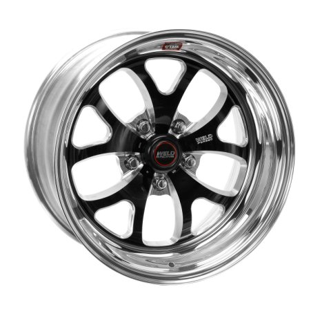 Weld S76 17x7 / 5x4.5 BP / 4.8in. BS Black Wheel (Medium Pad) - Non-Beadlock thumbnail 4