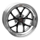Weld S76 17x8 / 5x4.75 BP / 4.4in. BS Black Wheel (Low Pad) - Non-Beadlock thumbnail 4