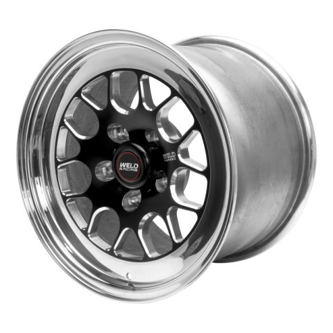 Weld S77 15x10 / 5x4.5 BP / 7.5in. BS Black Wheel (Medium Pad) - Non-Beadlock thumbnail 2
