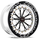 Weld Vitesse 15x10 / 5x4.5 BP / 7.5in. BS Black Wheel - Black Single Beadlock MT thumbnail 2
