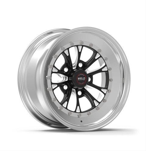 Weld Vitesse 15x8 / 5x4.75 BP / 3.5in. BS Black Wheel - Black Single Beadlock MT thumbnail 2