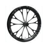 Weld V-Series 1-Piece 17x3.5 / Strange Spindle MT / 1.75in. BS Black Wheel - Non-Beadlock thumbnail 1