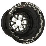 Weld V-Series 16x16 / 5x4.75 BP / 4in. BS Black Wheel - Black Double Beadlock thumbnail 3