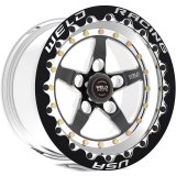 Weld Weldstar 15x10 / 5x4.75 BP / 5.5in. BS Black Wheel - Black Single Beadlock MT thumbnail 1