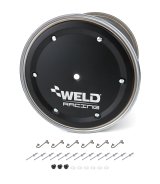 Weld Wide 5 XL Direct MT 15x14 / 5x10.25 BP / 5in. BS Polished Assembly - No BL w/Black 6-Dzus Cvr thumbnail 3