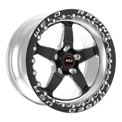 Weld S71 15x10.33 / 5x4.5 BP / 7.5in. BS Black Wheel (Medium Pad) - Black Single Beadlock MT thumbnail 3