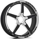 Weld Alumastar 1-Piece 18x6 / 5x120 BP / 2.7in. BS Polished Wheel - Non-Beadlock - Black thumbnail 1
