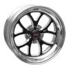 Weld S76 17x10.5 / 5x4.5 BP / 7.4in. BS Black Wheel (Low Pad) - Non-Beadlock thumbnail 5