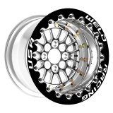 Weld Tuner Import Drag 13x10 / 4x100mm BP / 5in. BS Black Wheel CTR Single Beadlock thumbnail 2