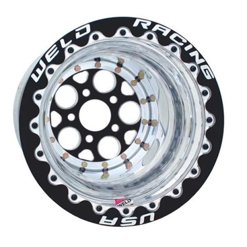 Weld Magnum 2.0 15x10 / 5x4.50 BP / 6in BS Black Wheel - Black Single Beadlock M/T