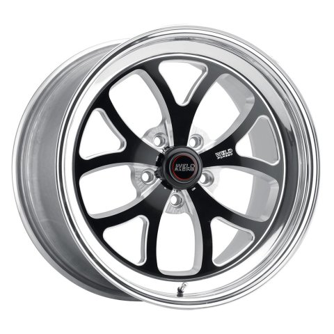 Weld S76 18x12 / 5x4.75 BP / 8.6in. BS Black Wheel - Non-Beadlock