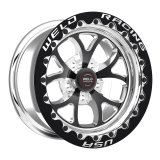 Weld S76 15x11 / 5x115mm BP / .5in. BS Black Wheel (Medium Pad) - Black Single Beadlock MT thumbnail 1