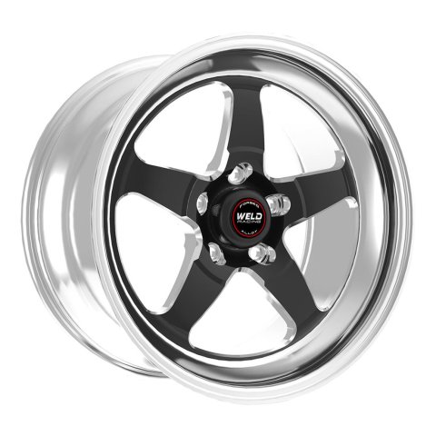 Weld S71 18x11 / 5x4.75 BP / 5.2in. BS (-20mm offset) Black Wheel (Medium Pad) 3.18 ID Non-Beadlock