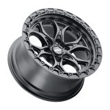 Weld Off-Road Ledge Six W108 20x9 / 6x139.7 BP / 5 In BS Satin Black Wheel thumbnail 2