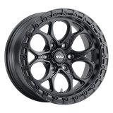 Weld Off-Road Ledge Six W108 20x9 / 6x139.7 BP / 5 In BS Satin Black Wheel thumbnail 3