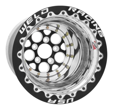 Weld Magnum 2.0 15x10 / 5x4.50 BP / 3in BS - Singe Beadlock Black Wheel thumbnail 3