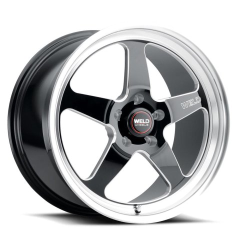 Weld S104 18x8 Ventura 5x114.3 ET00 BS4.50 Gloss BLK MIL DIA 78.1