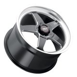 Weld S104 15x5 Ventura 5x120.65 ET19 BS3.75 Gloss BLK MIL DIA 78.1 thumbnail 3
