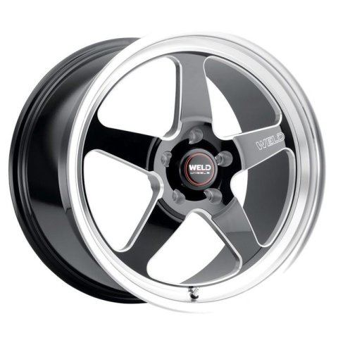 Weld S155 17x5 Ventura Drag 5x139.7 ET-19 BS2.25 Gloss BLK MIL DIA 78.1 thumbnail 1