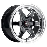 Weld S156 17x11 Ventura 6 Drag 6x127 ET36 BS7.375 Gloss BLK MIL DIA 78.1 thumbnail 1