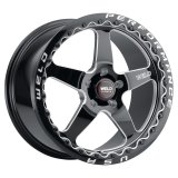 Weld S904 20x10.5 Ventura Beadlock 5x127 ET38 BS7.25 Gloss BLK MIL DIA 71.5 thumbnail 1
