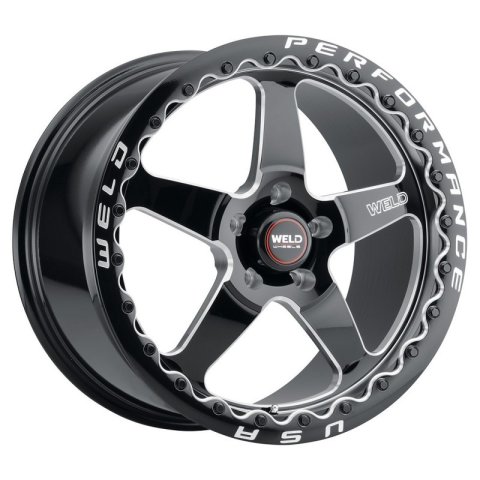 Weld S904 18x10.5 Ventura Beadlock 5x120.65 ET65 BS8.30 Gloss BLK MIL DIA 78.1 thumbnail 4