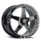 Weld S904 18x12 Ventura Beadlock 5x120 ET52 BS8.55 Gloss BLK MIL DIA 78.1 thumbnail 1
