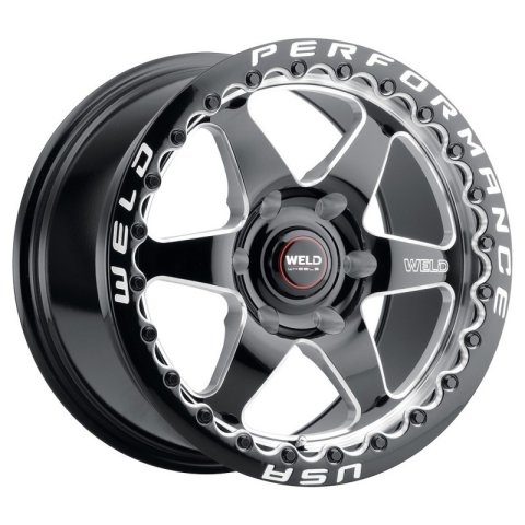 Weld S909 20x11 Ventura 6 Beadlock 6x127 ET36 BS7.375 Gloss BLK MIL DIA 78.1 thumbnail 3