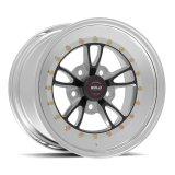 Weld Full Throttle 15x7 / 5x4.5 BP / 3.5in. BS Black Wheel - Polished Non Beadlock thumbnail 3