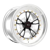 Weld Full Throttle 15x7 / 5x4.5 BP / 3.5in. BS Black Wheel - Polished Non Beadlock thumbnail 4