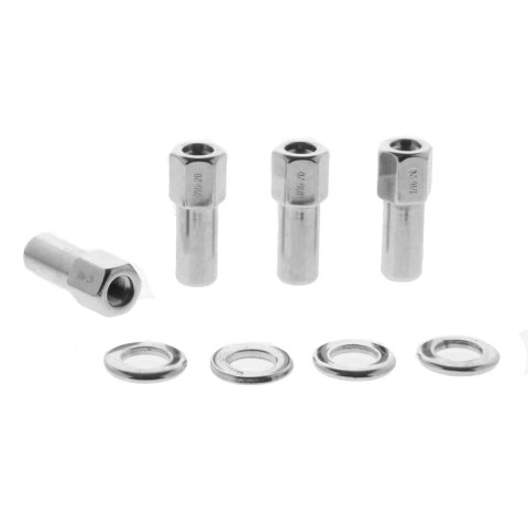 Weld Open End Lug Nuts w/ Centered Washers 7/16in. RH - 4pk.